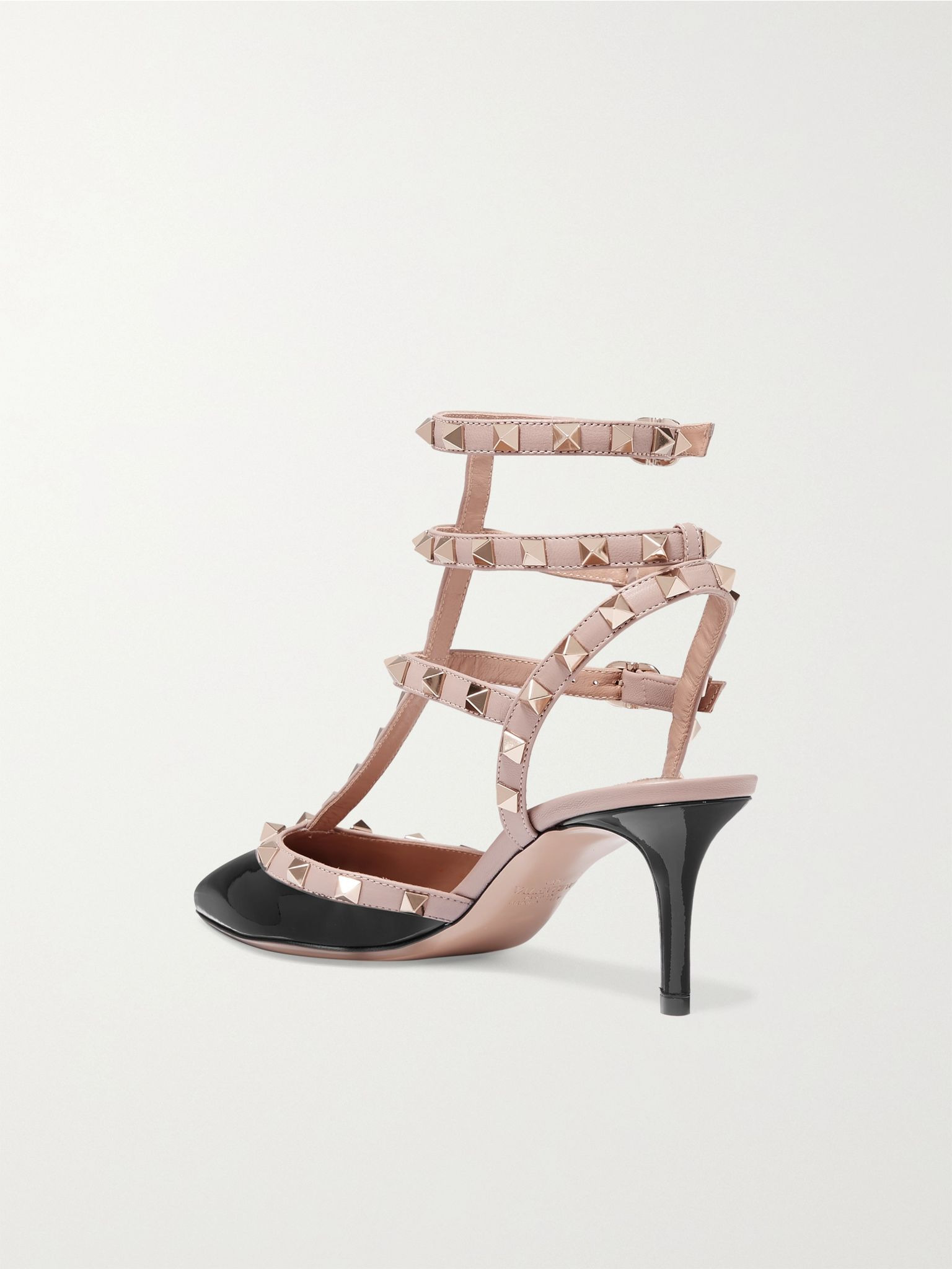 Rockstud 65 patent-leather pumps Black - 3
