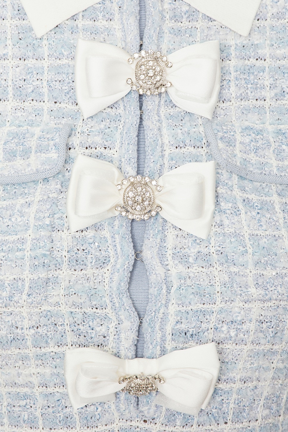 Check Collared Knit Mini Dress - 4