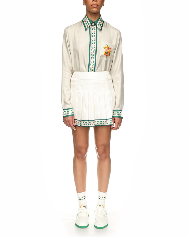 CASABLANCA Laurel Silk Tennis Skirt outlook
