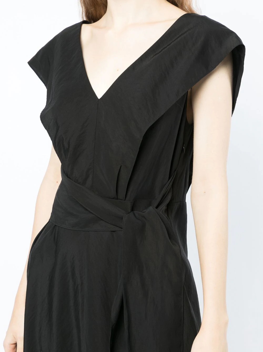 V-neck sleeveless midi dress - 5