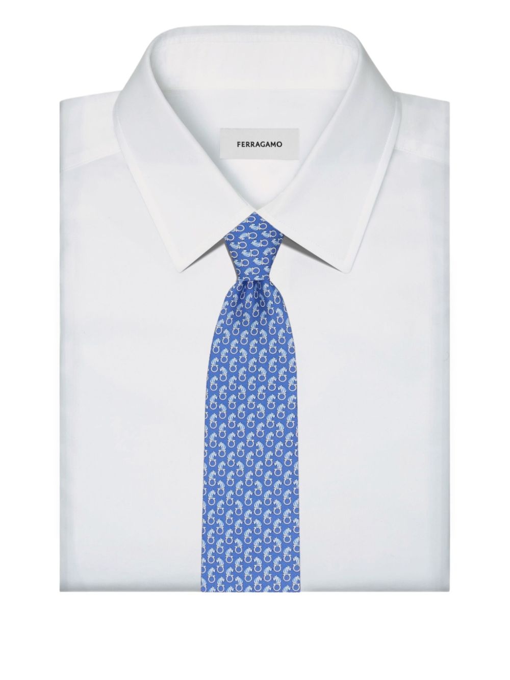 patterned silk tie - 4