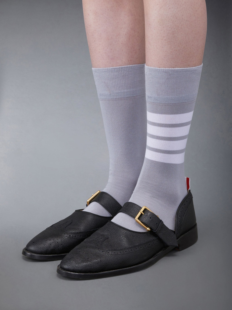 Pebble Grain Wingtip Dorsay 4