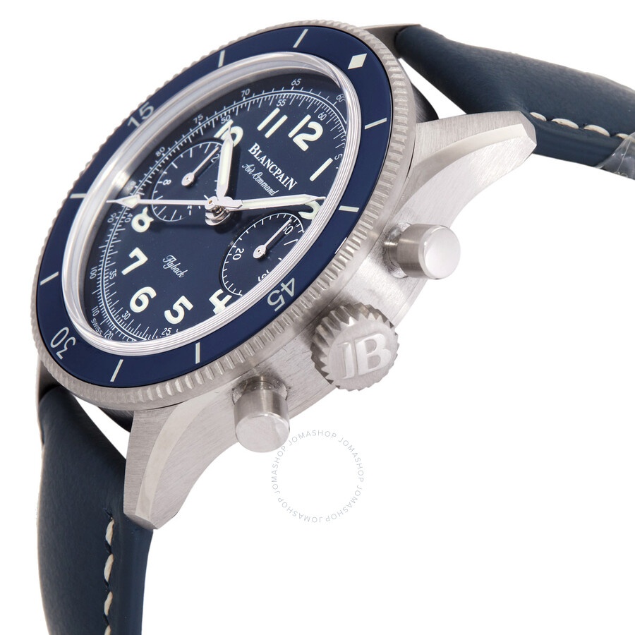 Blancpain Air Command Chronograph Automatic Blue Dial Men's Watch AC03 12B40 63A - 2