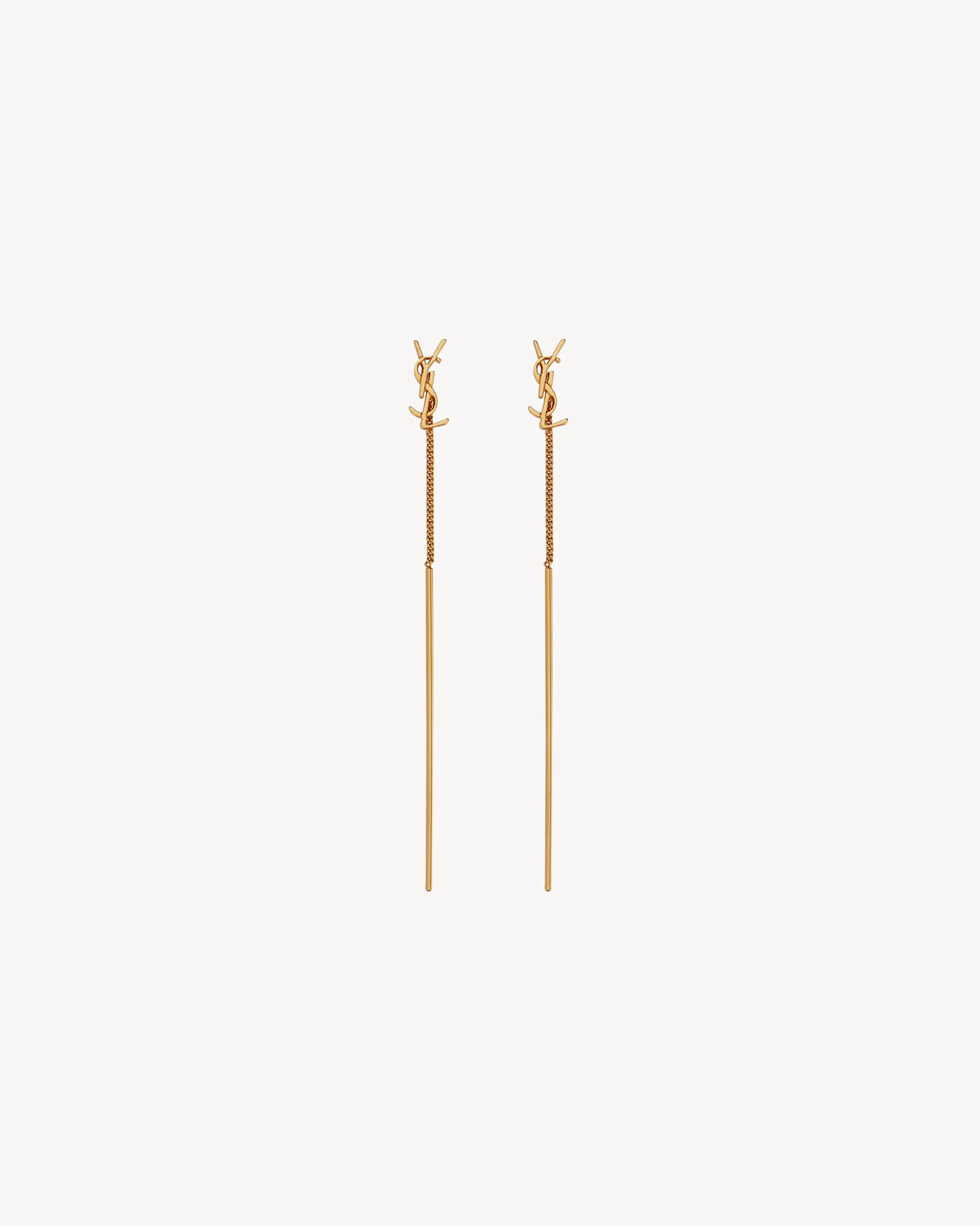 CASSANDRE THREADER EARRINGS IN METAL - 1