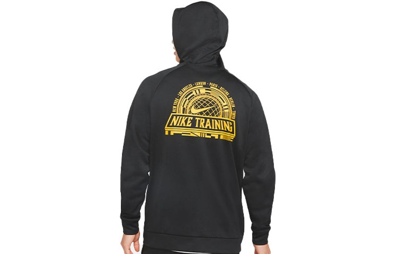 Nike Nike Therma Full-length zipper Cardigan Training hoodie Black CV7734-010 outlook