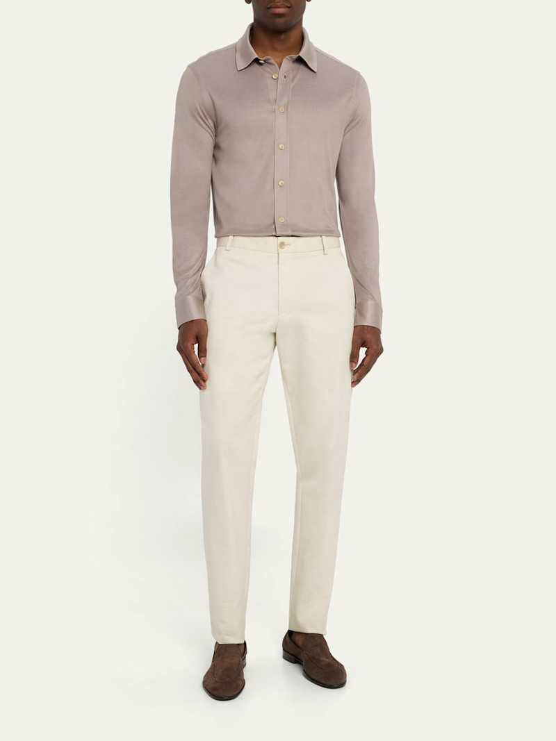 Brioni Men's Silk Pique Sport Shirt outlook