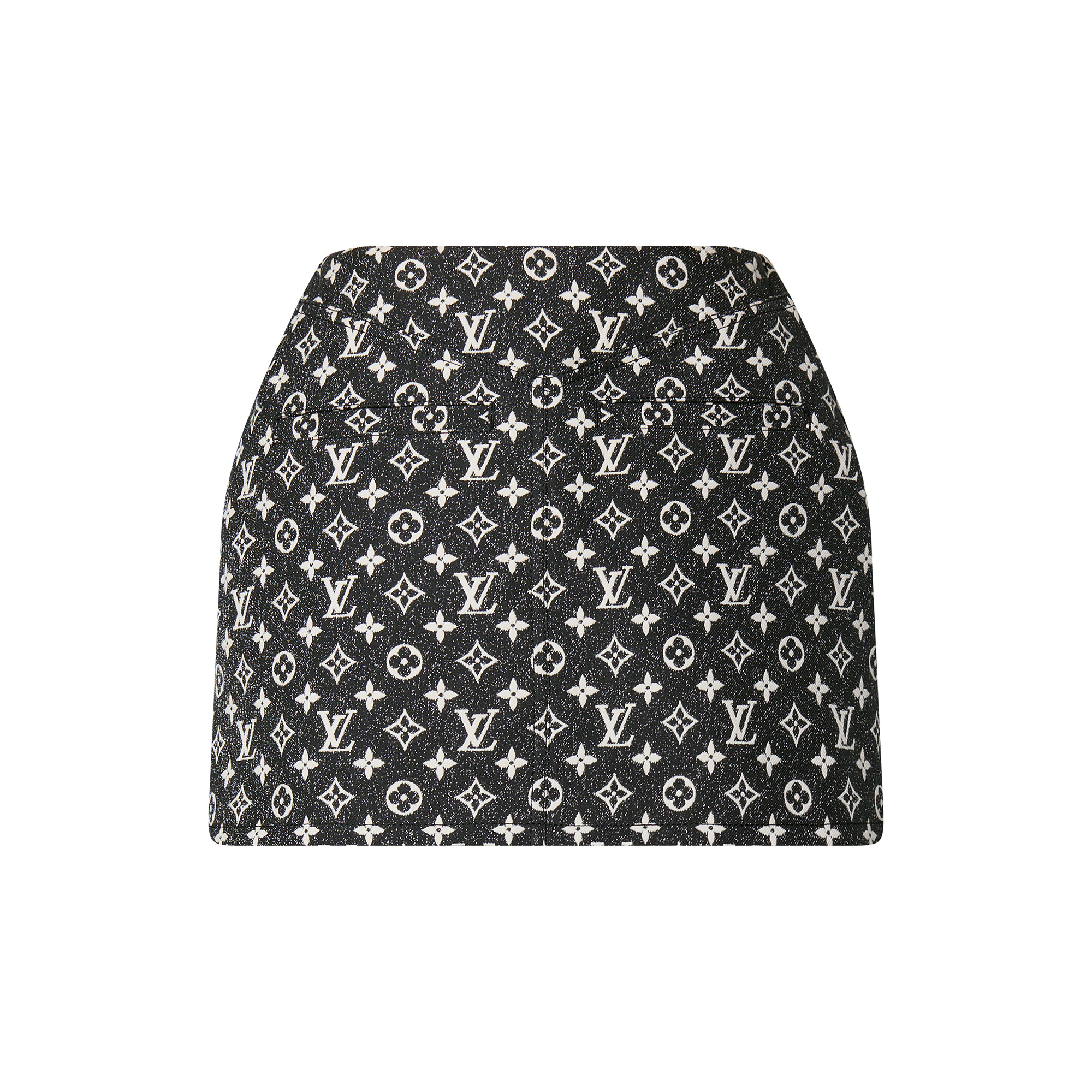 Monogram Denim Mini Wrap Skirt - 3