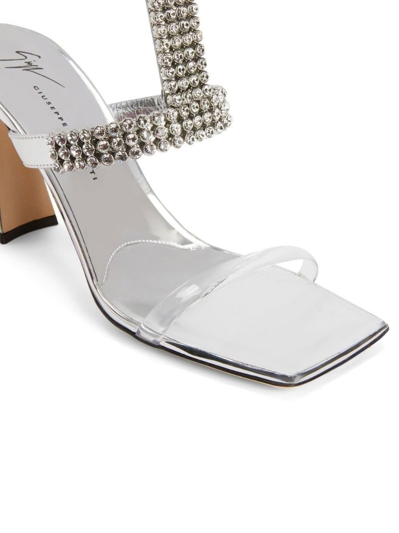 85mm crystal-embellished heeled sandals - 4