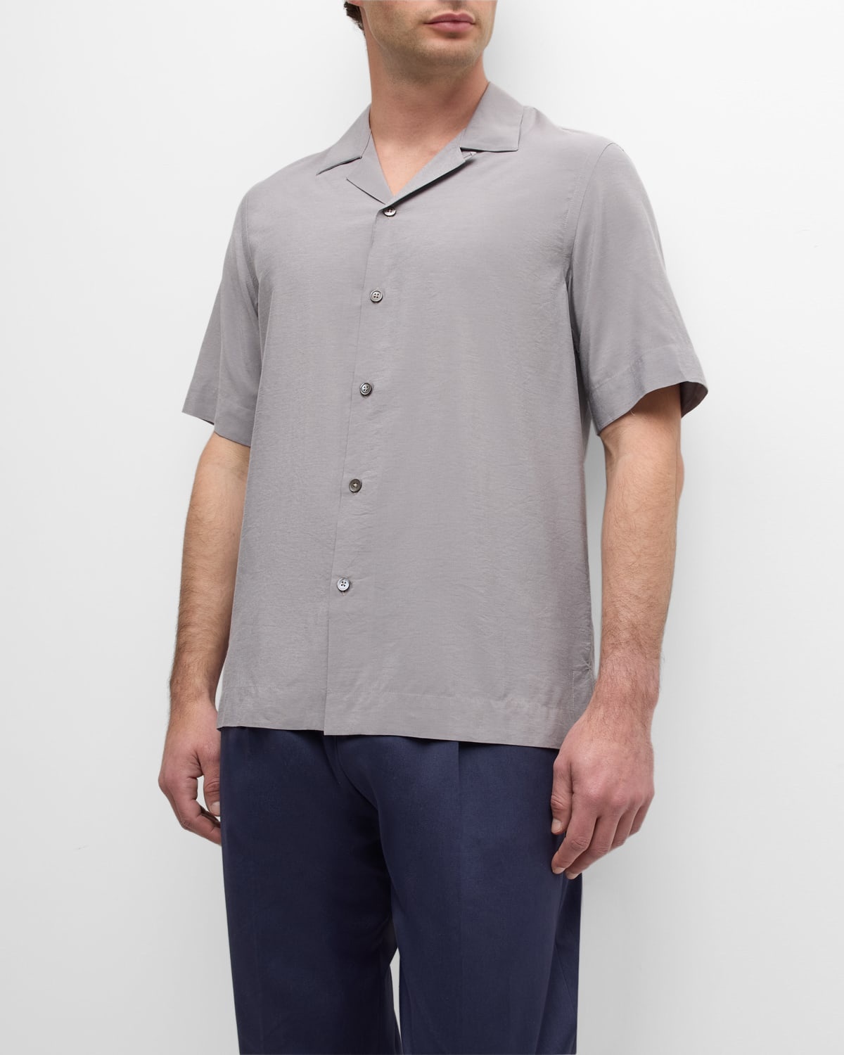 Men's Short-Sleeve Camp Shirt - 6