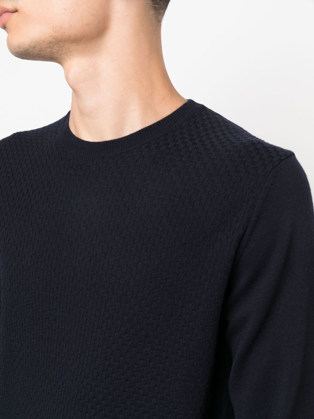 crew-neck long-sleeve jumper - 5
