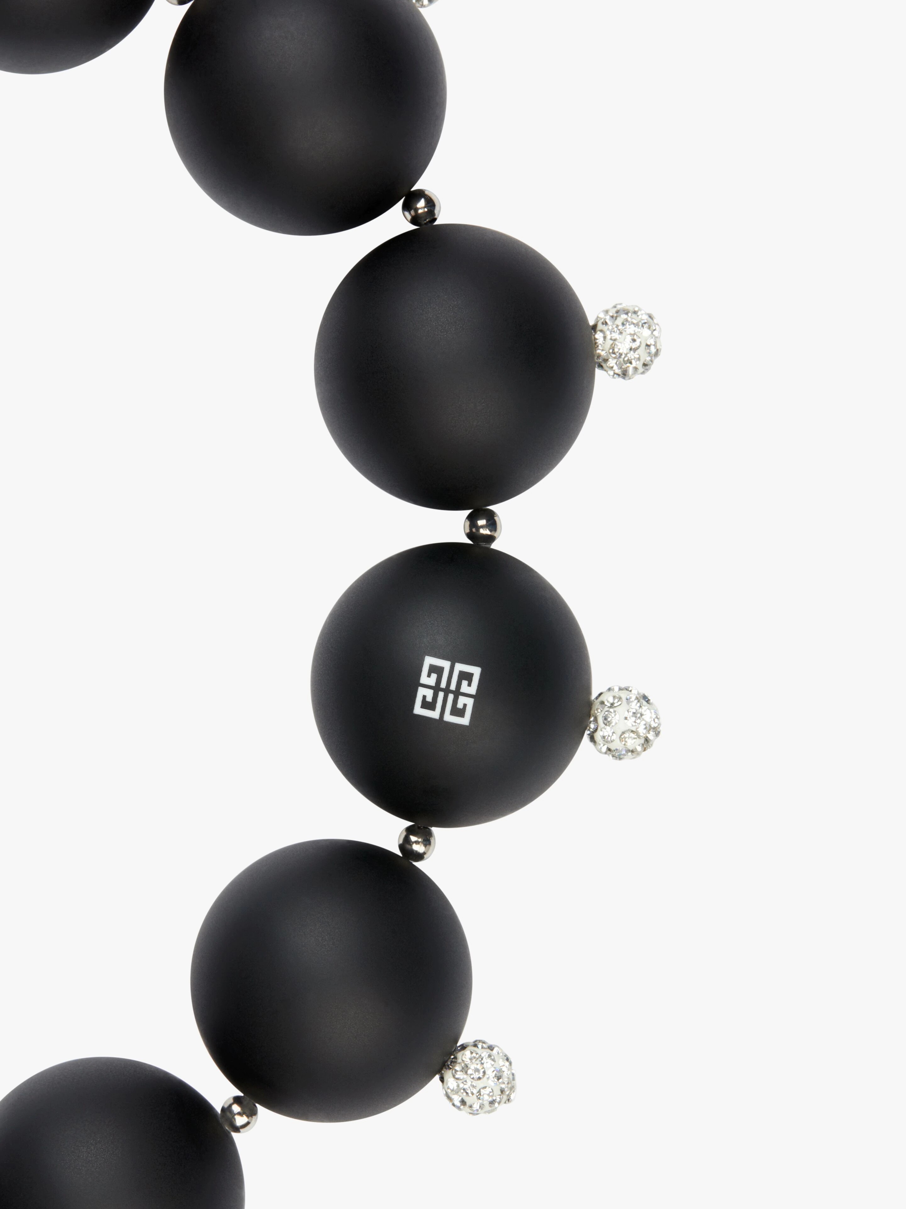 4G PEARL NECKLACE WITH CRYSTALS - 2