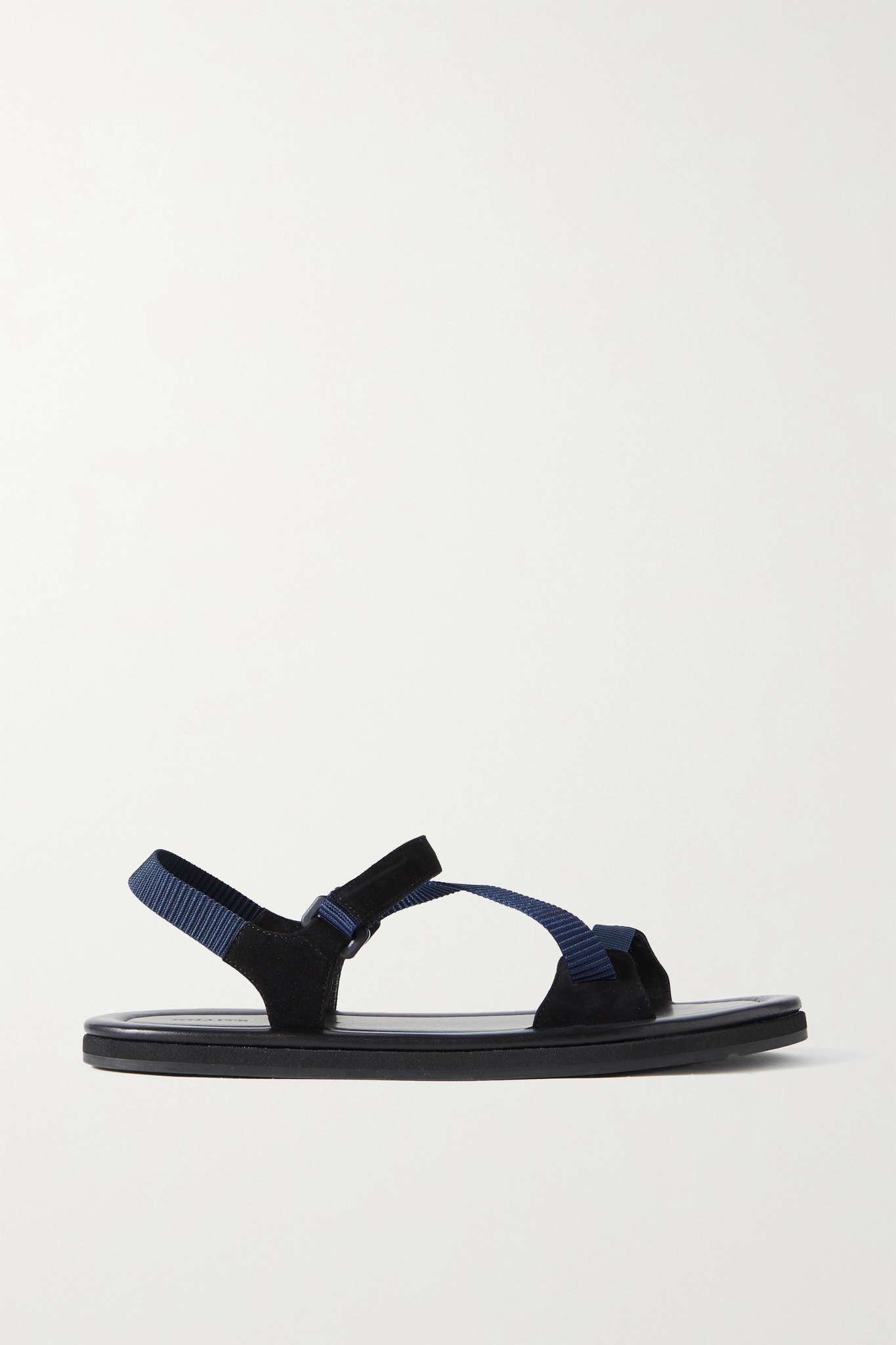 Hacker suede-trimmed webbing sandals - 1