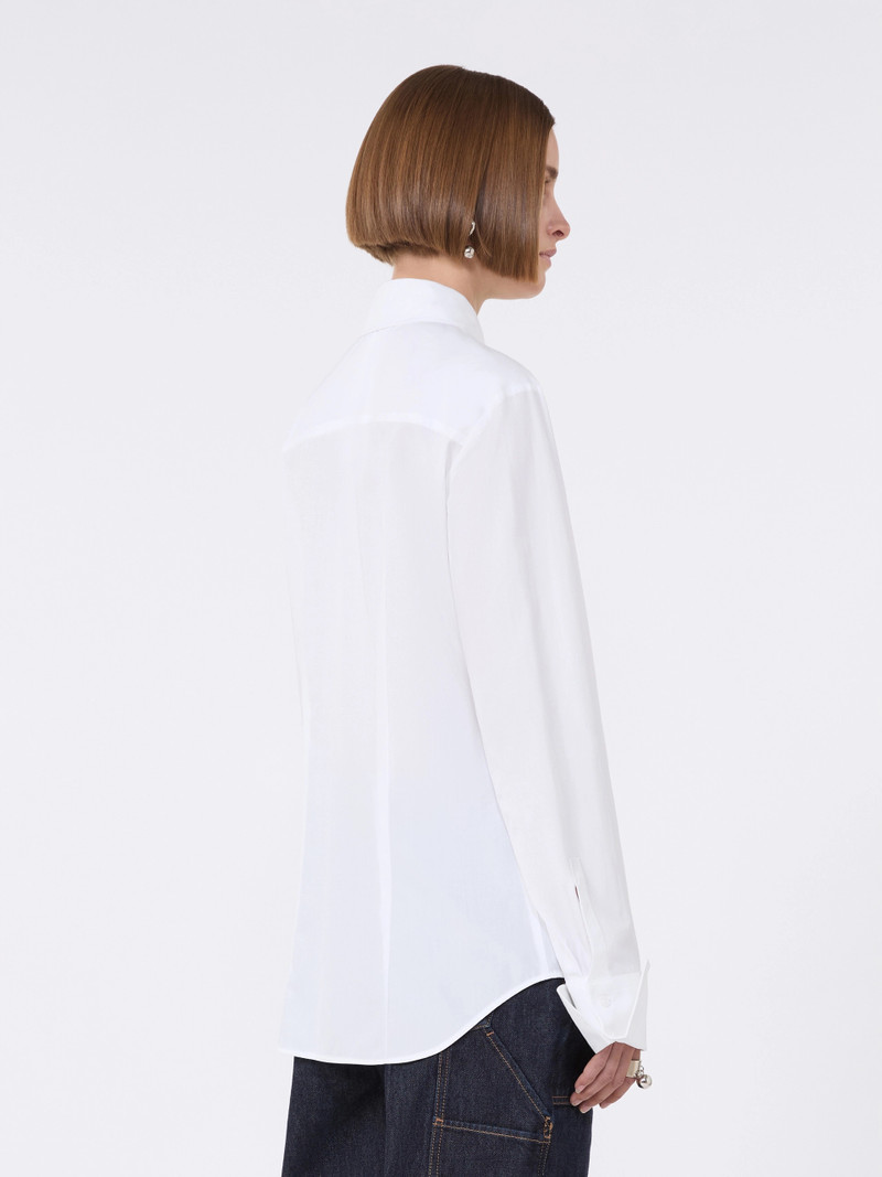 COBEA Cotton poplin shirt - OPTICAL WHITE 4