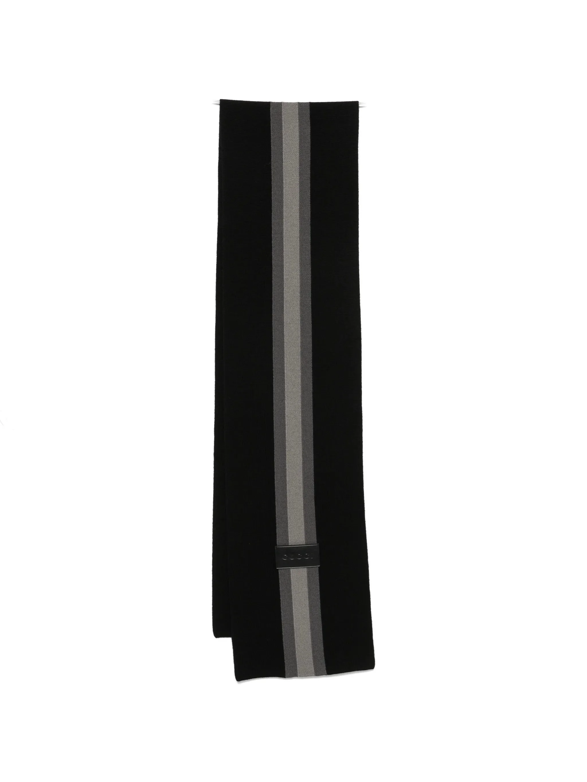 Gucci Logo-patch Striped Scarf - 1