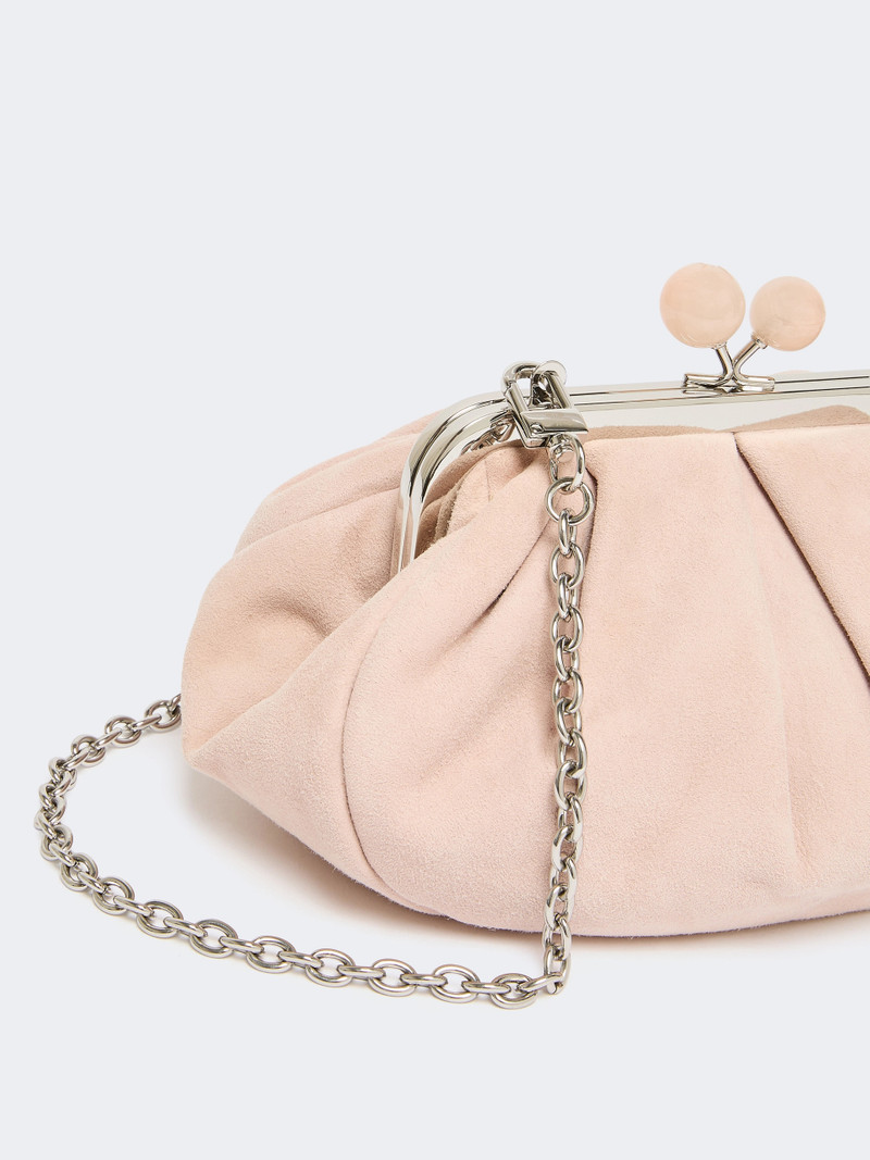 VALOIS Small suede Pasticcino Bag - POWDER 3