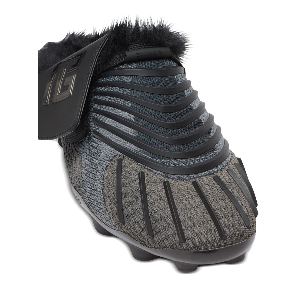 Balmain Black Slippers Men - 4