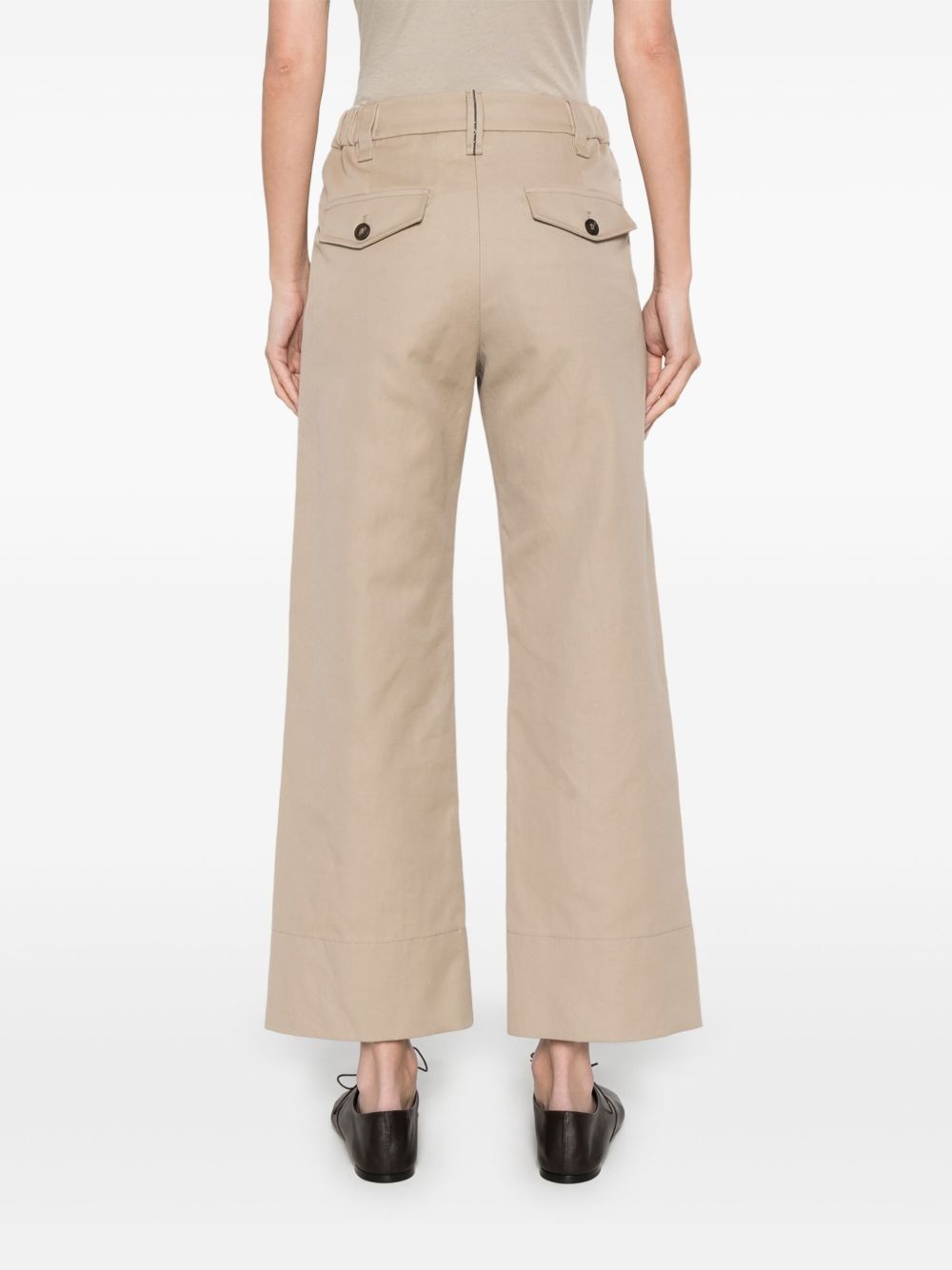 twill-weave trousers - 4