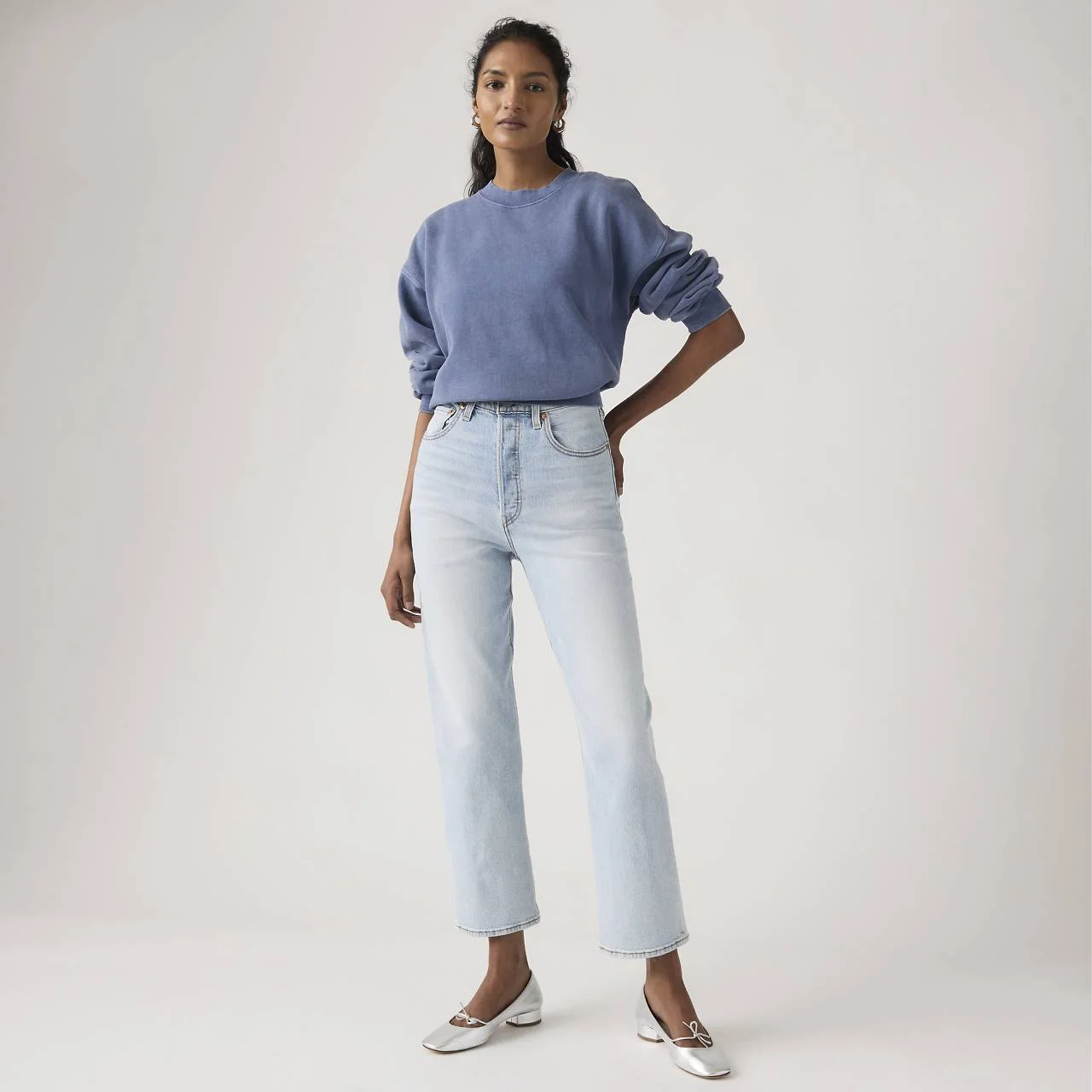 RIBCAGE STRAIGHT ANKLE WOMEN'S JEANS - 1