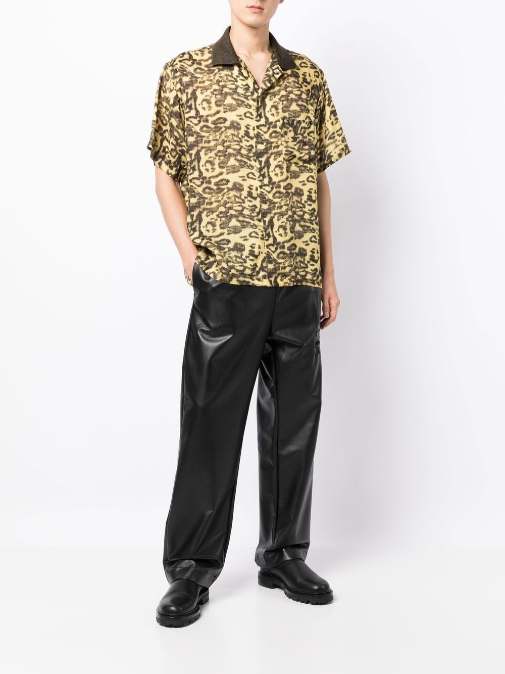 LEOPARD-PRINT SHORT-SLEEVED SHIRT - 4