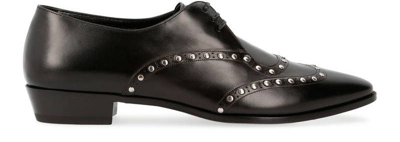 CELINE Celine Jacno Studded Derby in Shiny Calfskin outlook