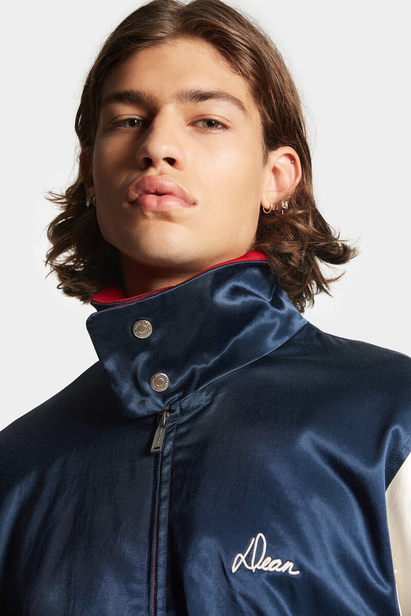 BOWLING SATIN BOMBER - 5