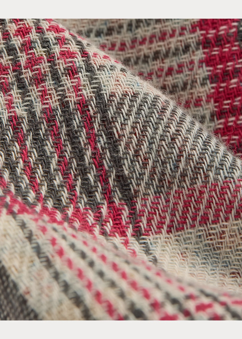 Slim Plaid Double Cloth Western Shirt 7