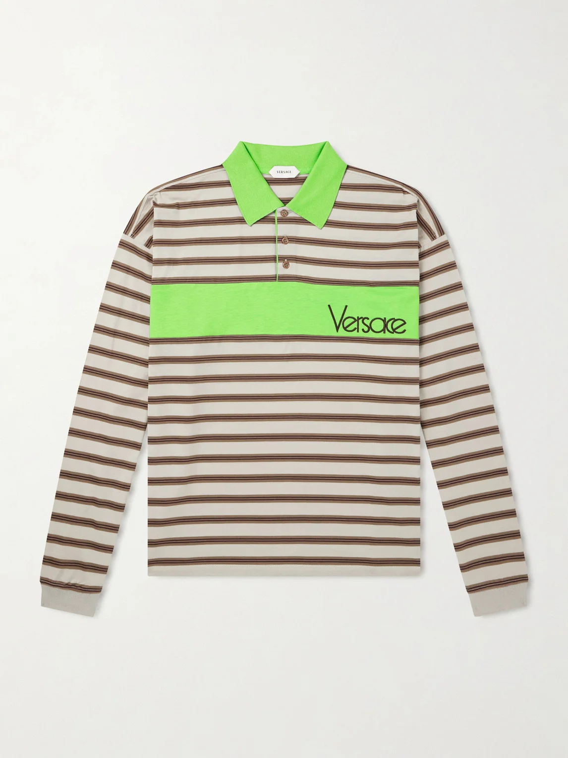 Polo Striped Cotton Jersey Polo Shirt - 1