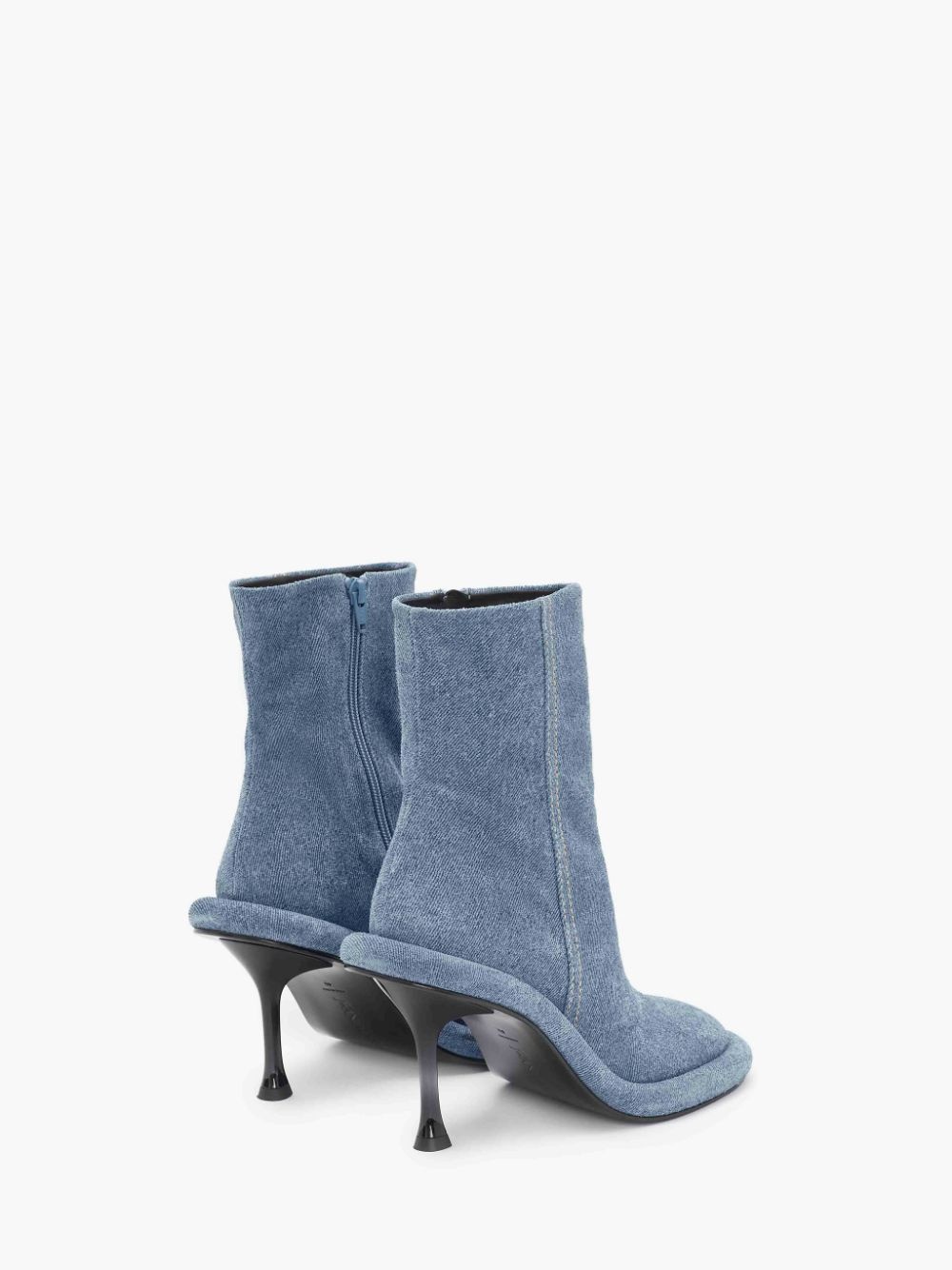 BUMPER-TUBE LEATHER HEEL BOOTS - 3