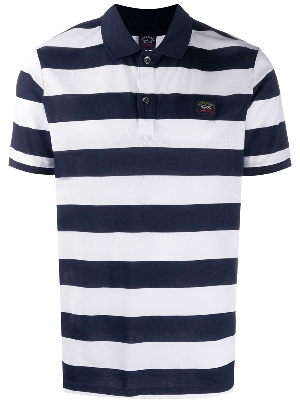 striped polo shirt - 1