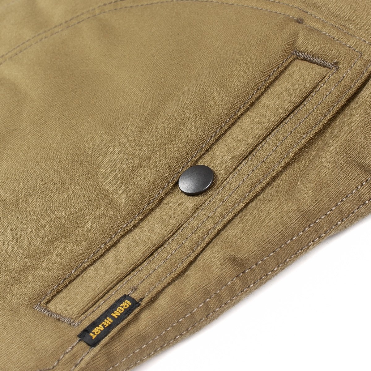 IHV-22-KHA Alpaca Lined Whipcord N1 Deck Vest - Khaki - 7