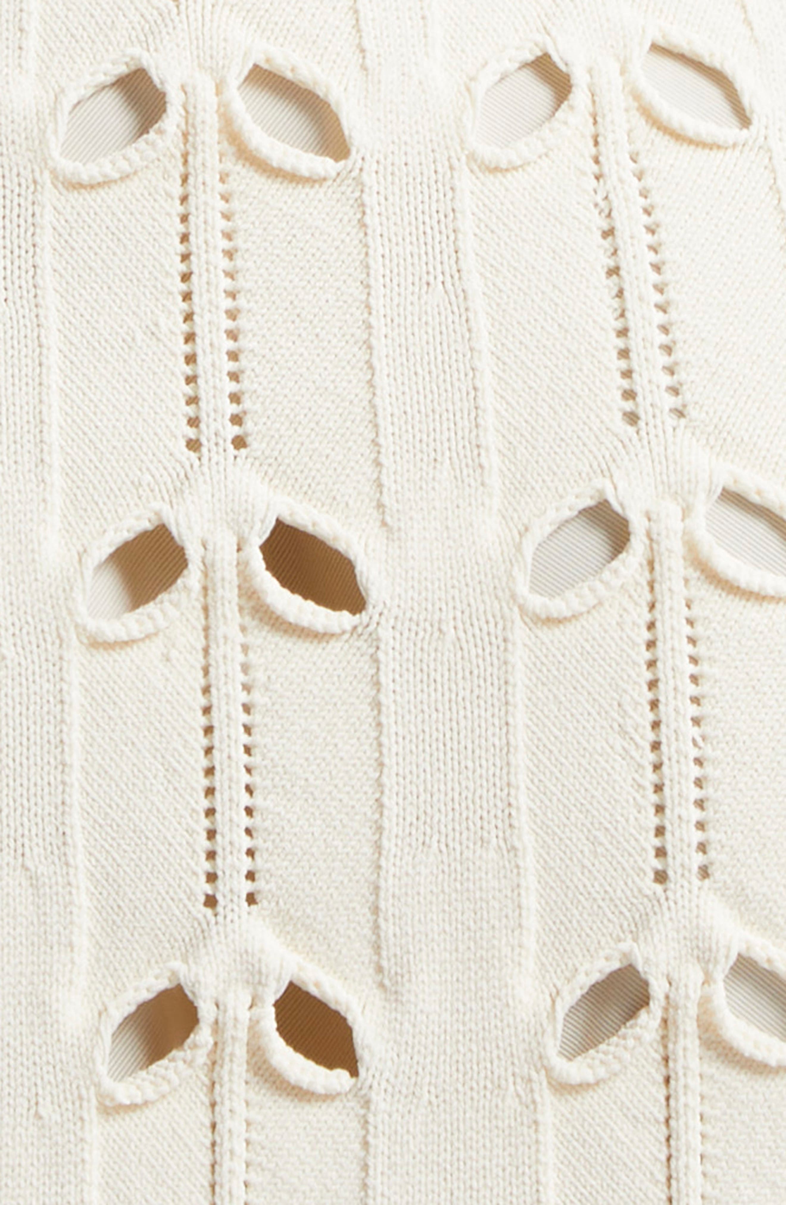 Zimmermann Rhiannon Pointelle Sweater Dress in Cream at Nordstrom - 6