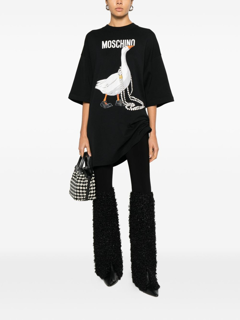 Moschino graphic-print mini dress outlook