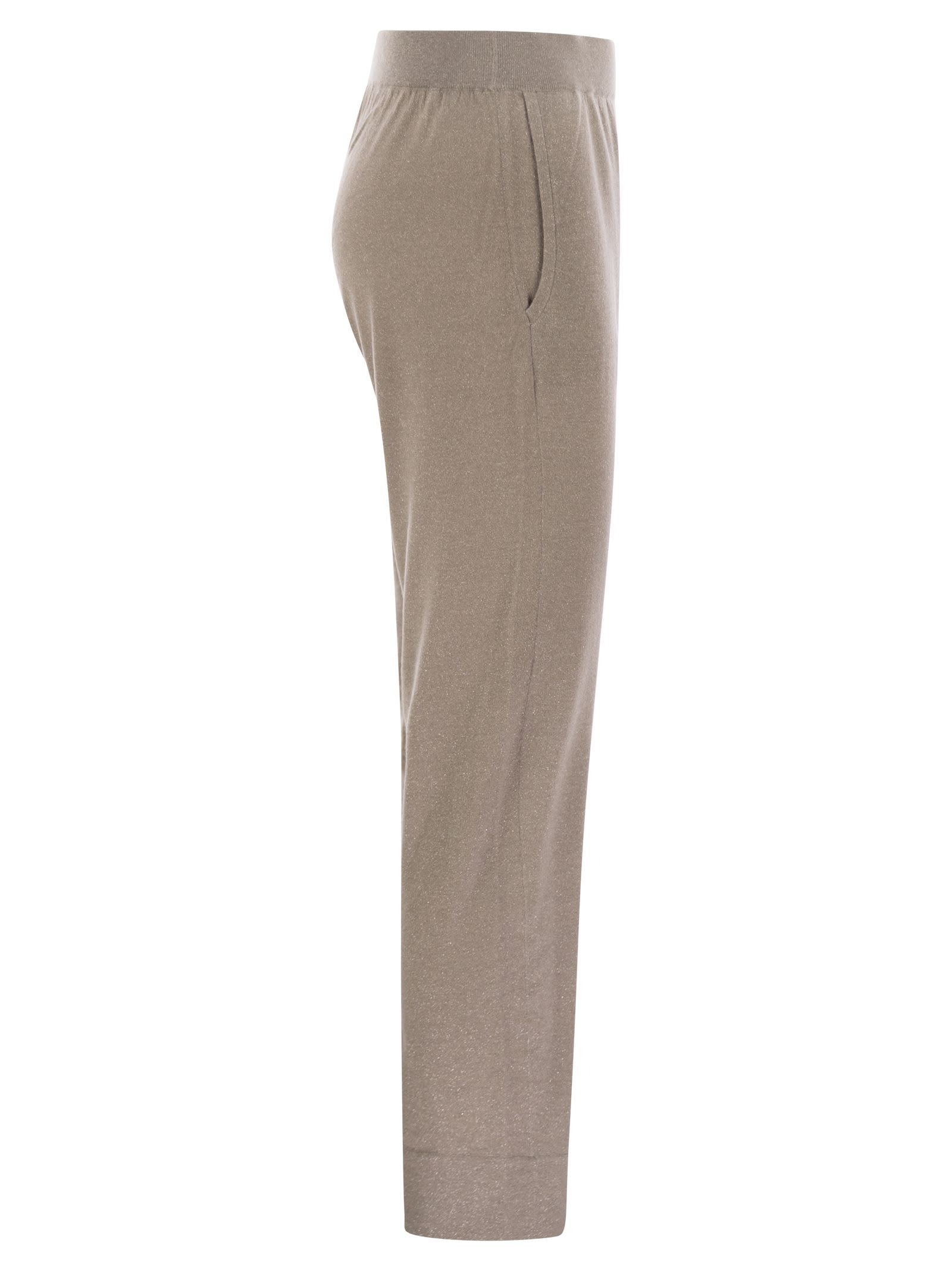 Brunello Cucinelli Women Sparkling Lightweight Cashmere And Silk Trousers - 3
