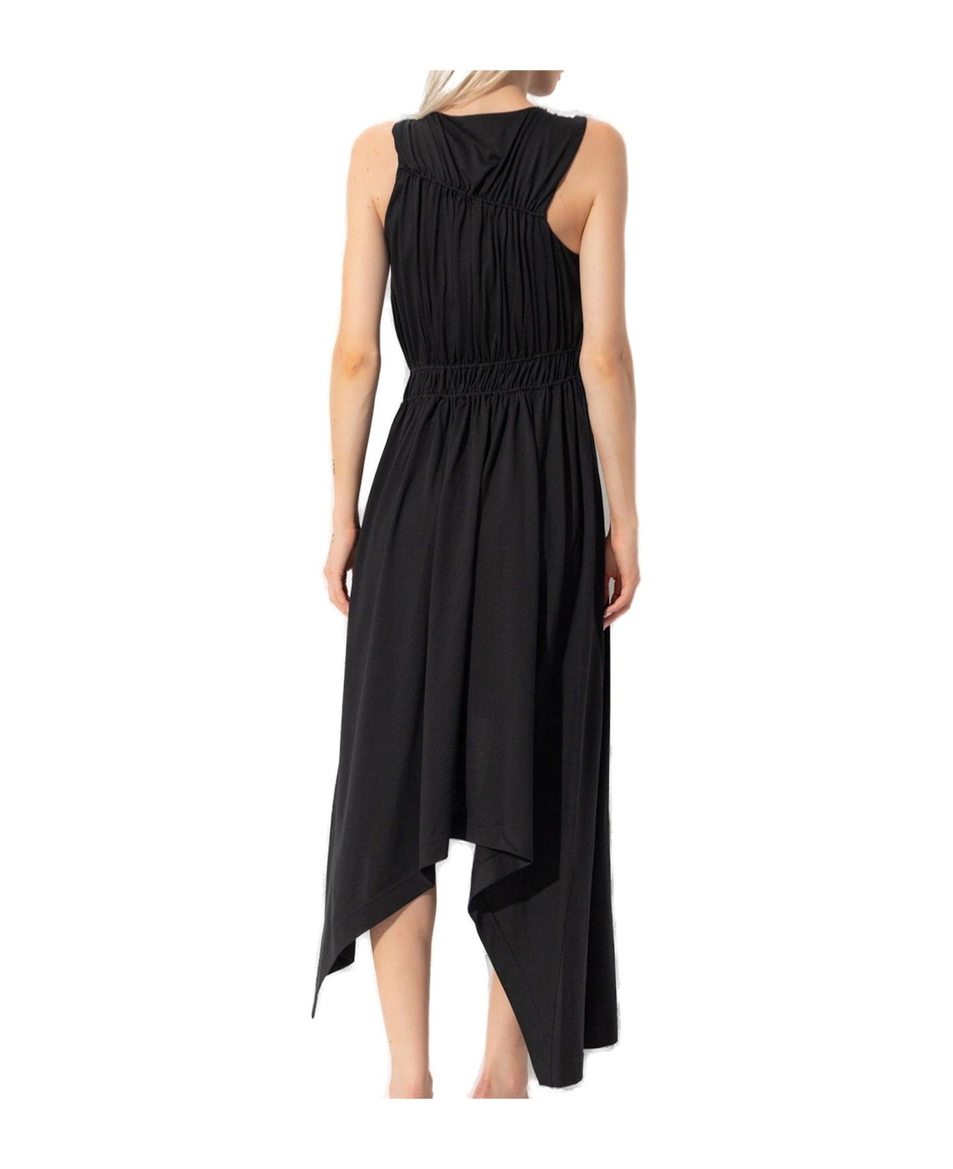 Asymmetric Gathered Dress - 3