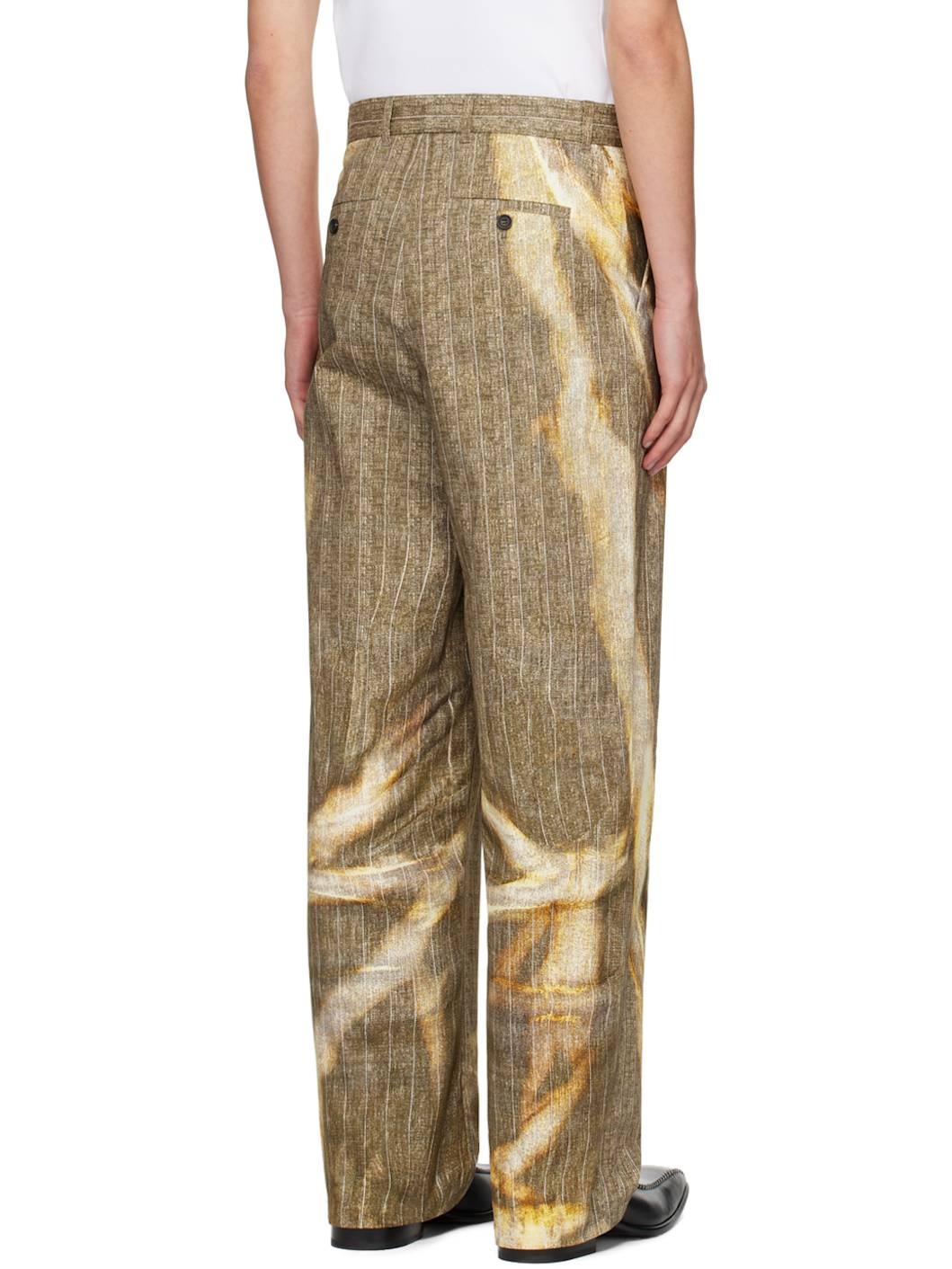 Beige Sun Bleached Trousers - 3