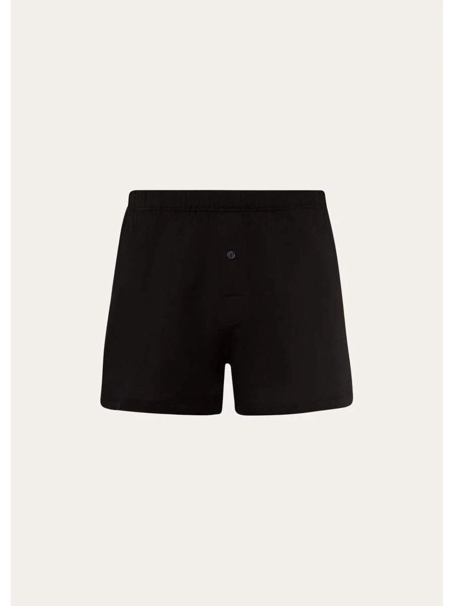Men's Sporty Mercerized Cotton Boxers - 1