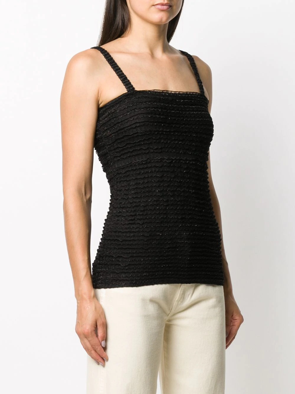 ruched fitted vest - 3