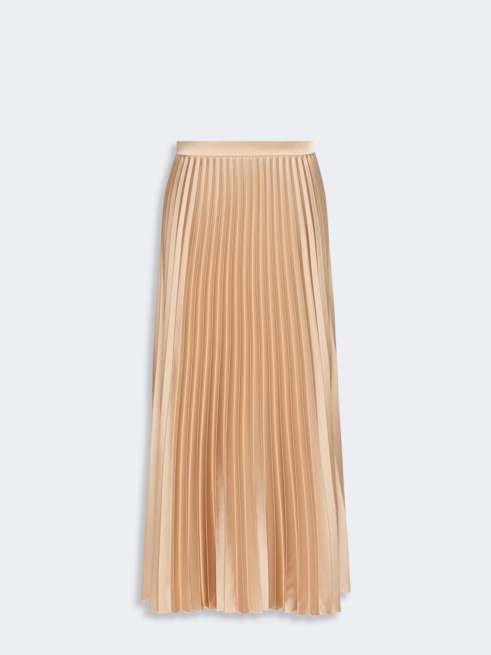 NICCHIA Pleated satin skirt - ANTIQUE ROSE - 1