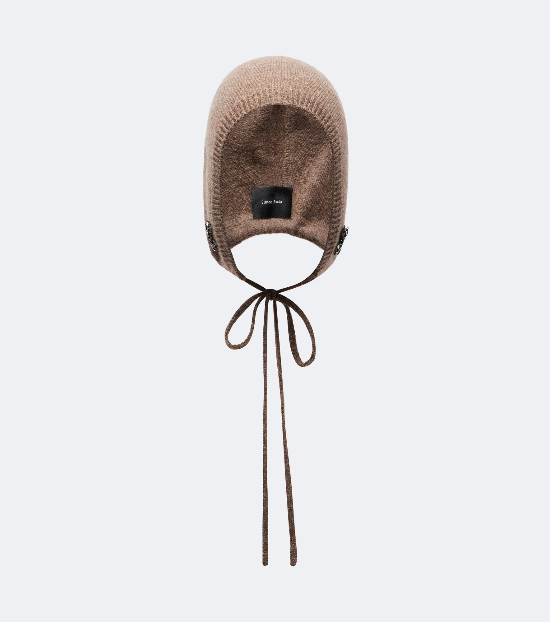 Turbo embellished cashmere hood - 1