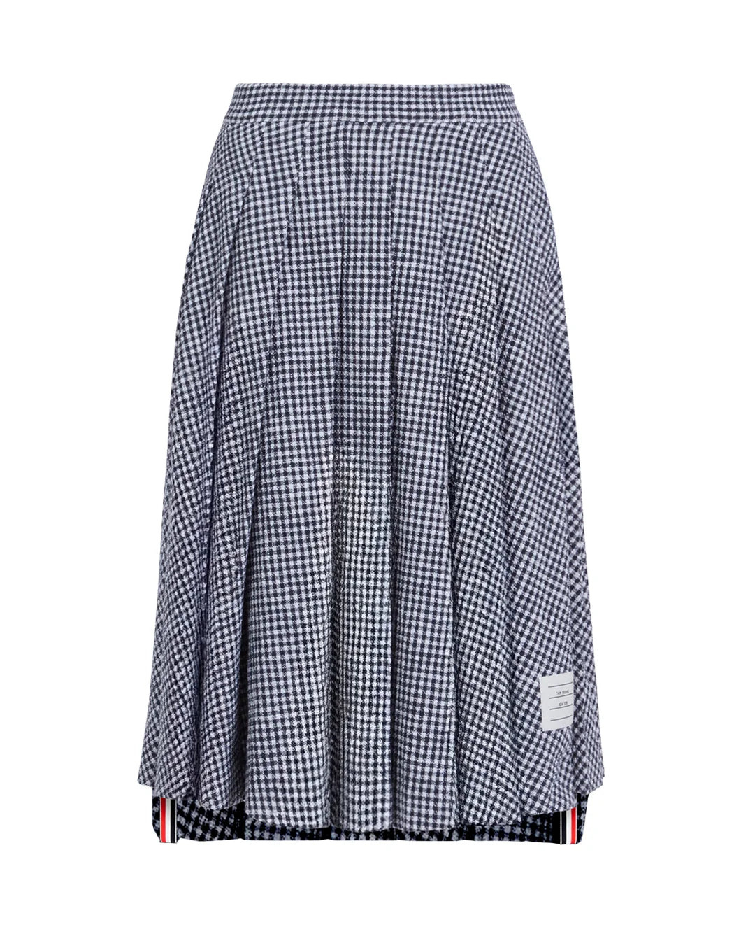 PLEATED TWEED MIDI SKIRT - 1