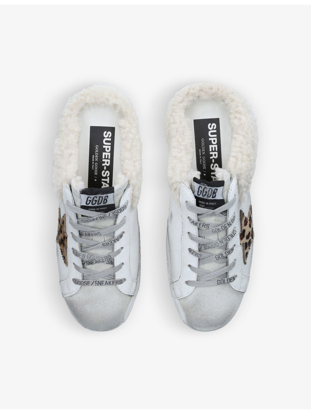 Superstar Sabot 81811 leather and shearling trainers - 2