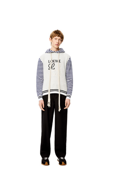 Loewe Reverse fleece Anagram hoodie in cotton outlook