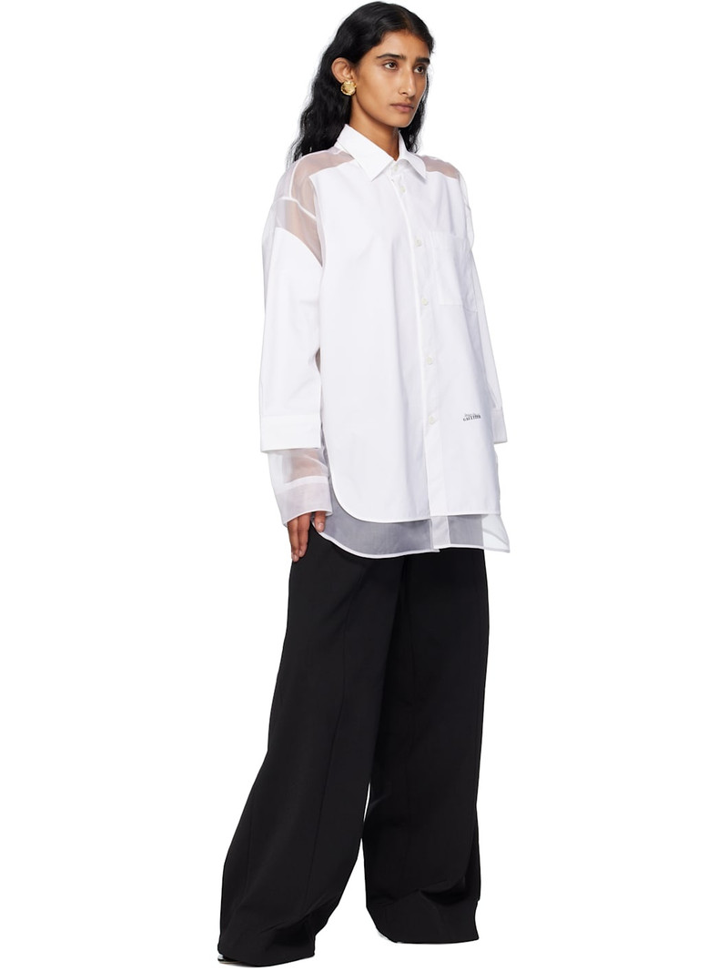 Jean Paul Gaultier White 'The Petit Grand' Shirt outlook