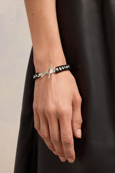 AMI Paris Ami De Coeur Braided Chain Bracelet outlook