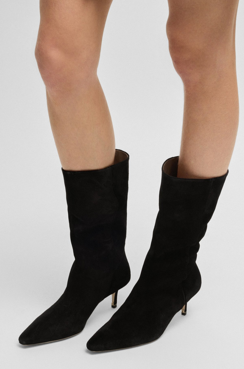 SUEDE BOOTS WITH DOUBLE B MONOGRAM 4