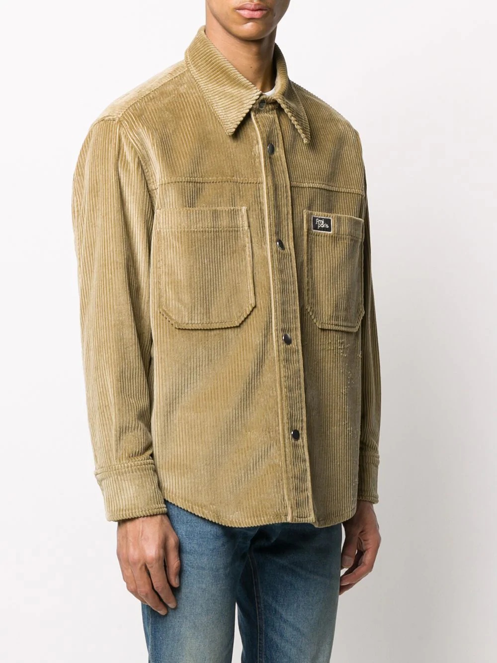 snap buttons overshirt - 3