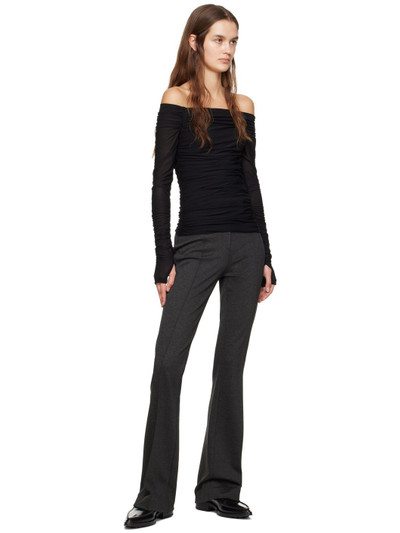 Helmut Lang Gray Flared Trousers outlook