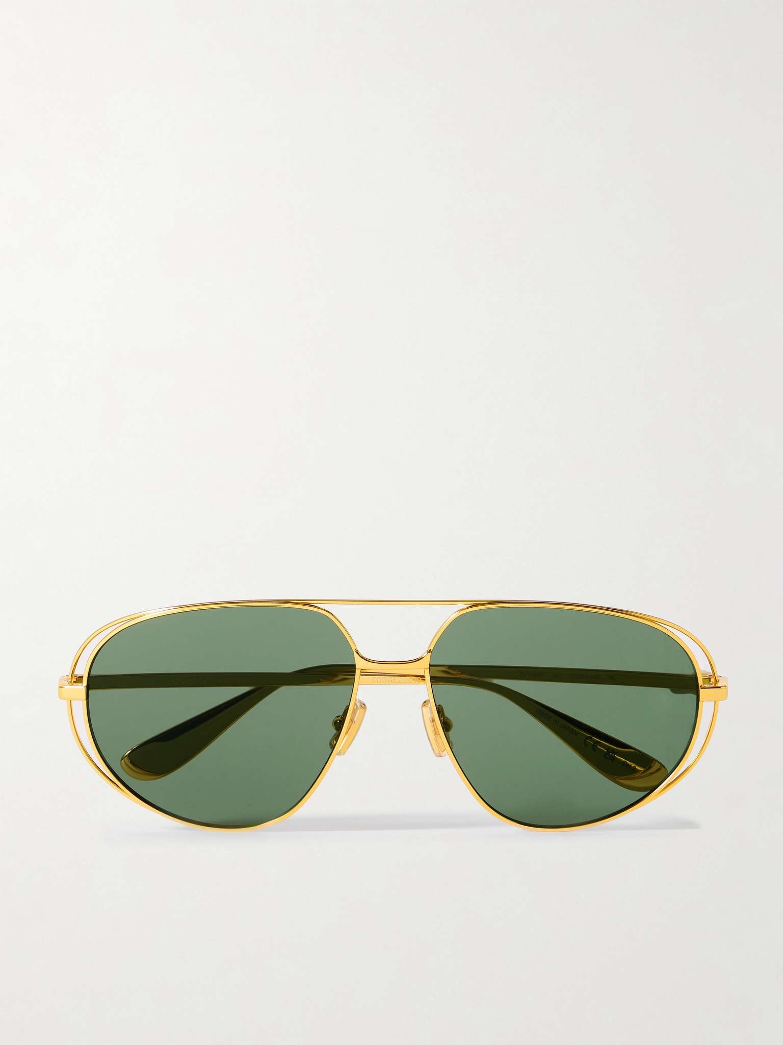 Aviator-Style Gold-Tone Sunglasses - 1