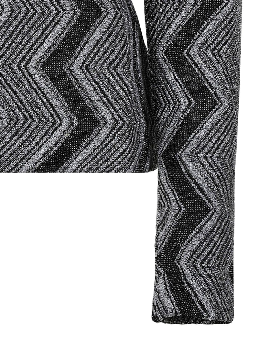 zigzag metallic jumper - 4