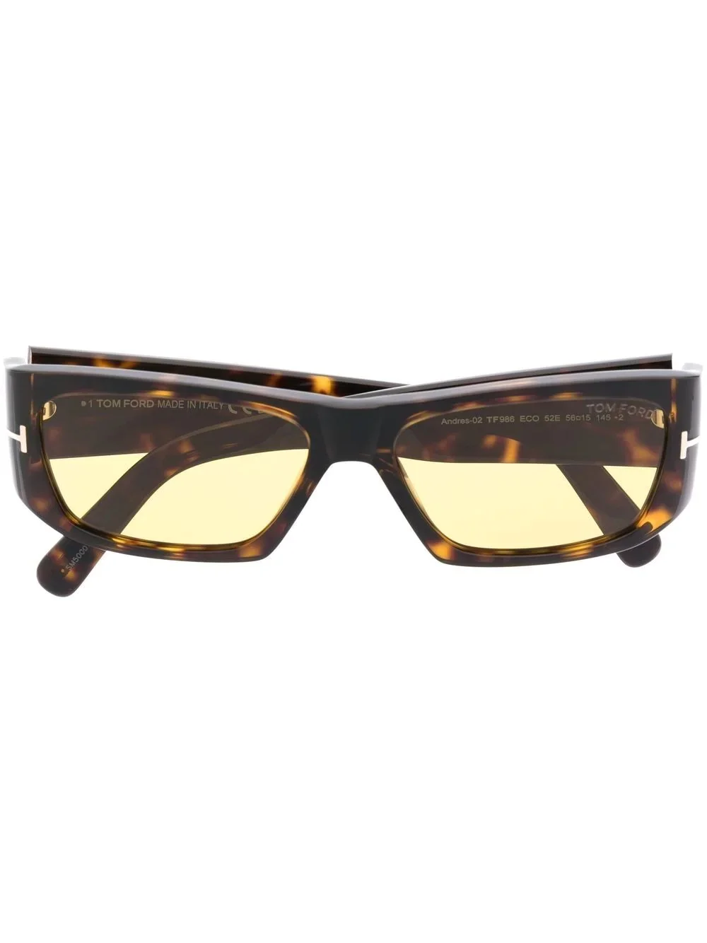 tinted rectangle sunglasses - 1